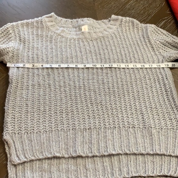 No Boundaries gray and silver metallic thread cropped pullover sweater Size M - Picture 14 of 16